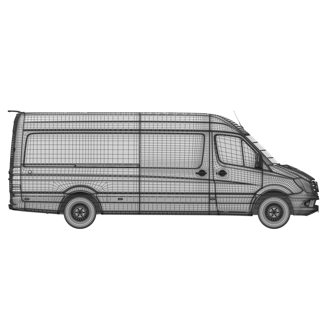 Mercedes-Benz Sprinter 2015 3D Model – Panel Van L3H2, FBX, Game Ready - View 20