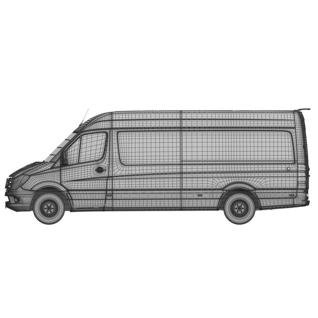 Mercedes-Benz Sprinter 2015 3D Model – Panel Van L3H2, FBX, Game Ready - View 21