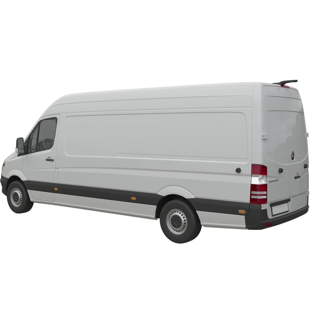 Mercedes-Benz Sprinter 2015 3D Model – Panel Van L3H2, FBX, Game Ready - View 4