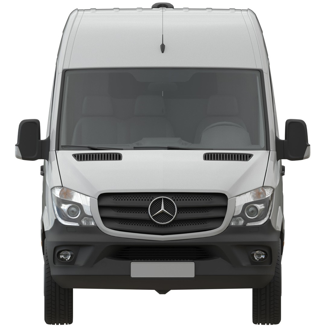 Mercedes-Benz Sprinter 2015 3D Model – Panel Van L3H2, FBX, Game Ready - View 9