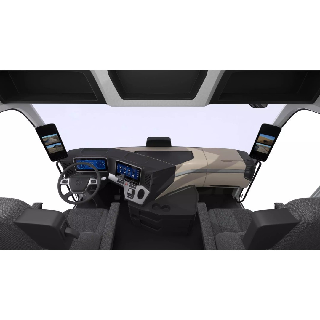 Mercedes-Benz eActros 600 3D Model – High-Poly Truck with Trailer, FBX - View 21