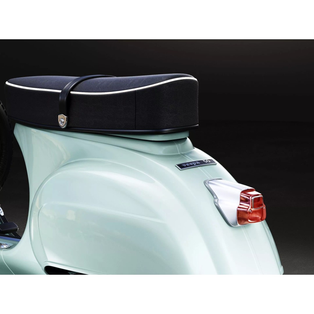 1963 Vespa 50 3D Model – High Poly Retro Motorcycle Asset, FBX, OBJ - View 11