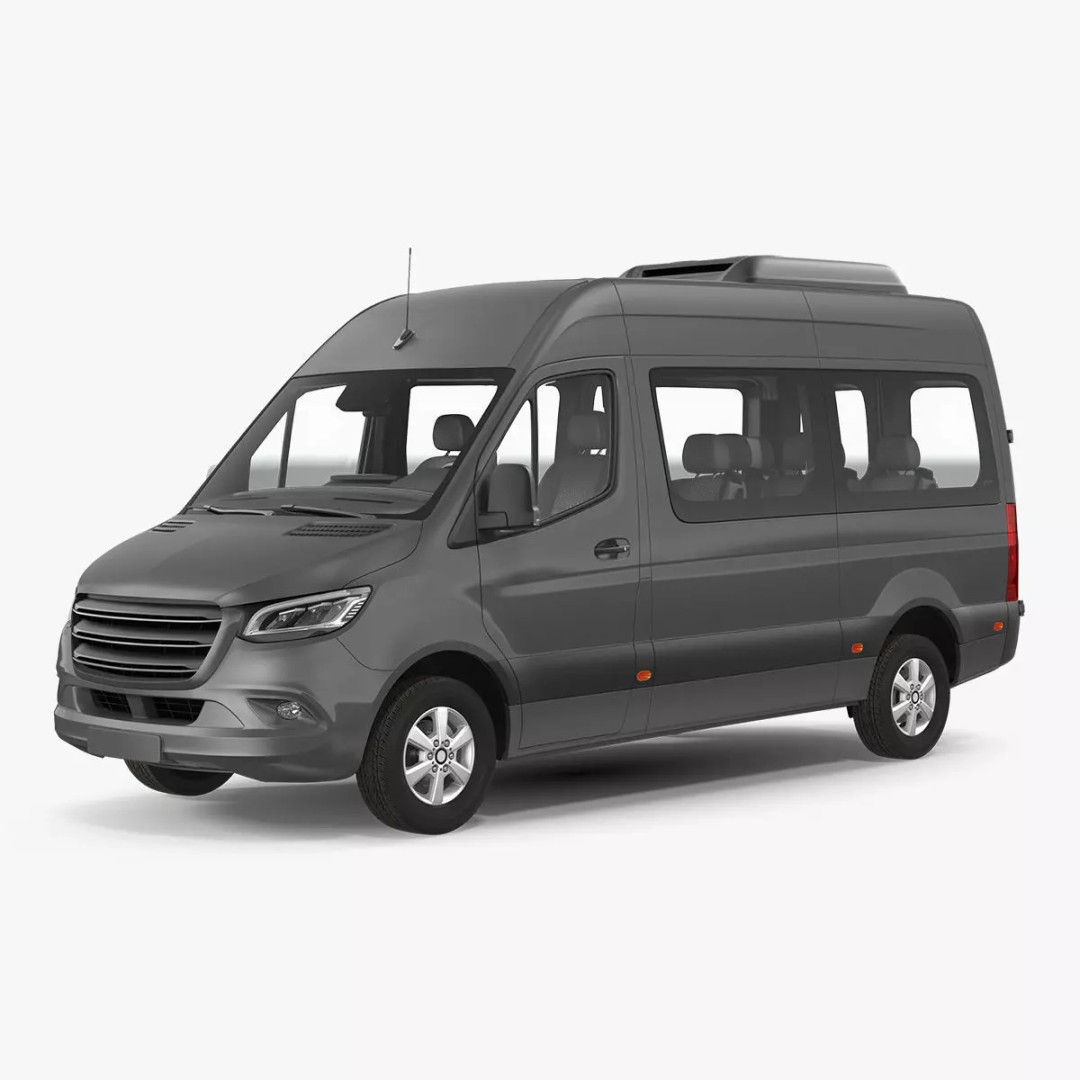 Generic Van 3D Model – High Poly Commercial Vehicle, FBX, OBJ - View 2