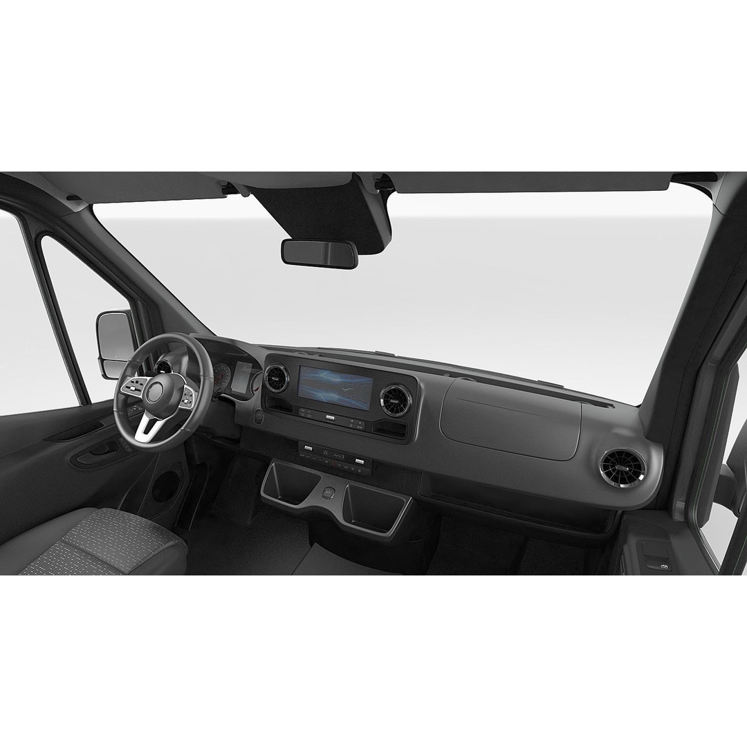 Generic Van 3D Model – High Poly Commercial Vehicle, FBX, OBJ - View 20