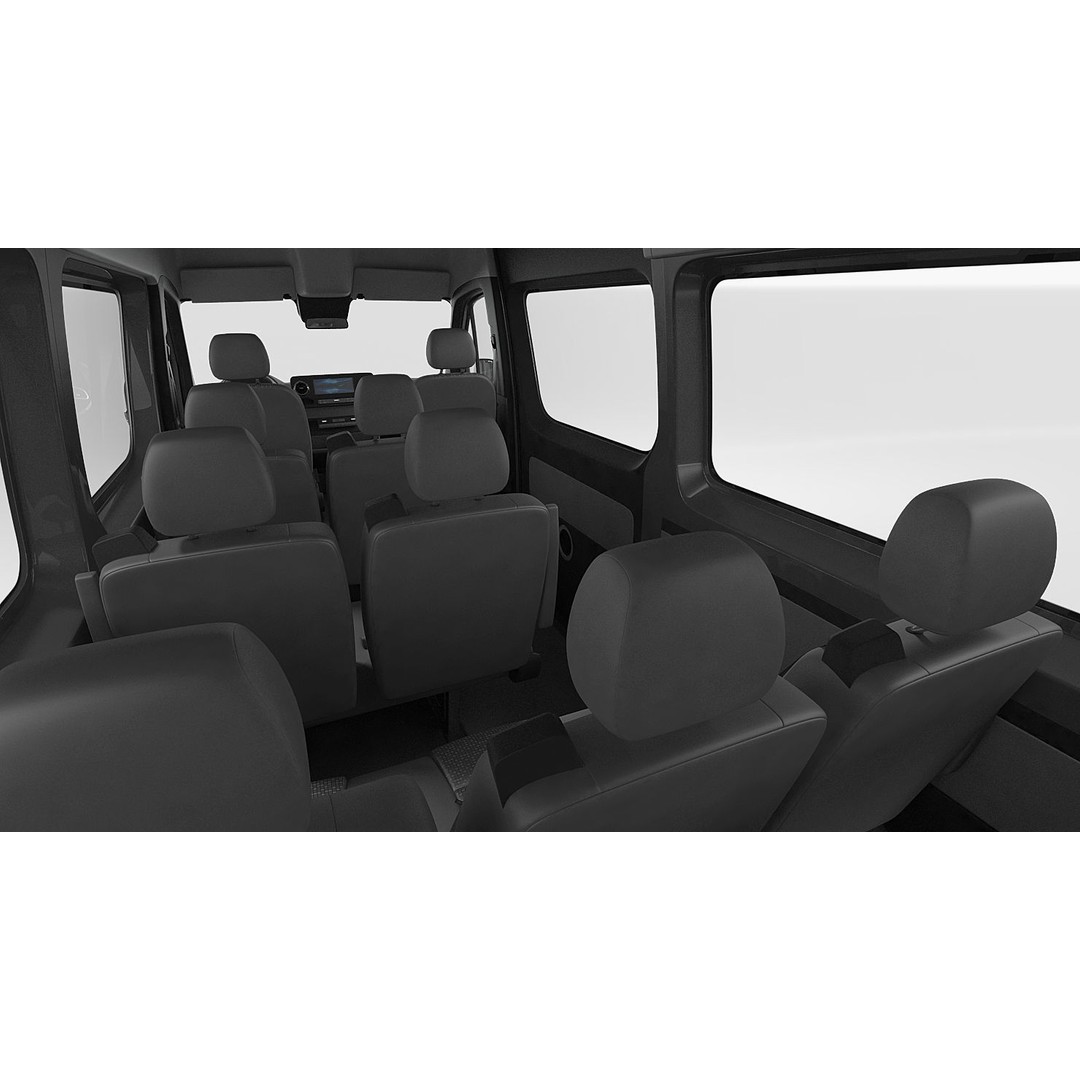 Generic Van 3D Model – High Poly Commercial Vehicle, FBX, OBJ - View 22