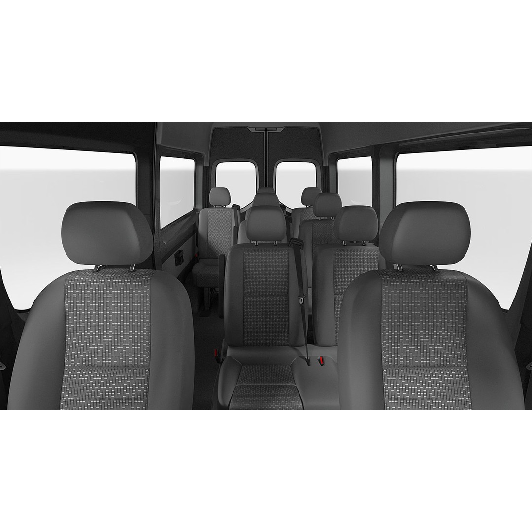Generic Van 3D Model – High Poly Commercial Vehicle, FBX, OBJ - View 23