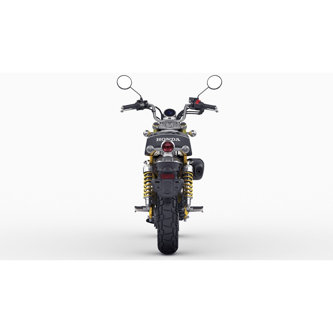Honda Monkey 125 3D Model – Vintage Motorcycle Asset, FBX, OBJ, Blender - View 20