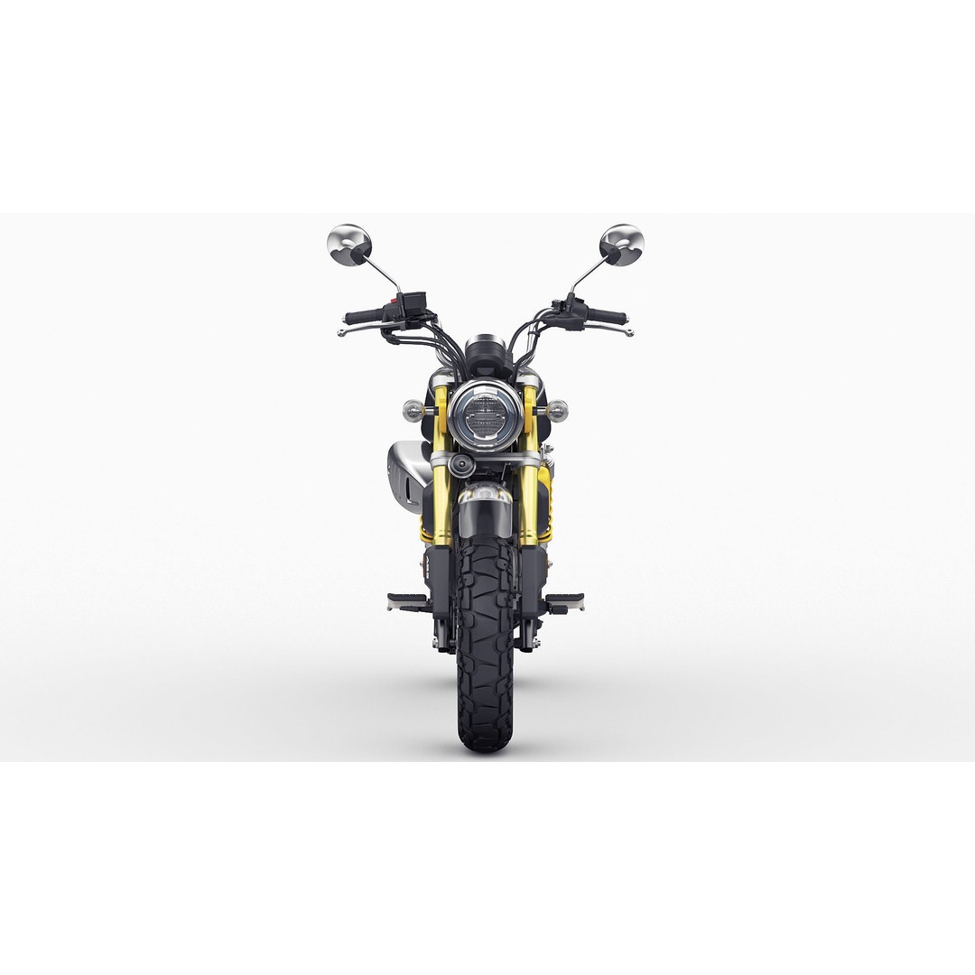 Honda Monkey 125 3D Model – Vintage Motorcycle Asset, FBX, OBJ, Blender - View 21