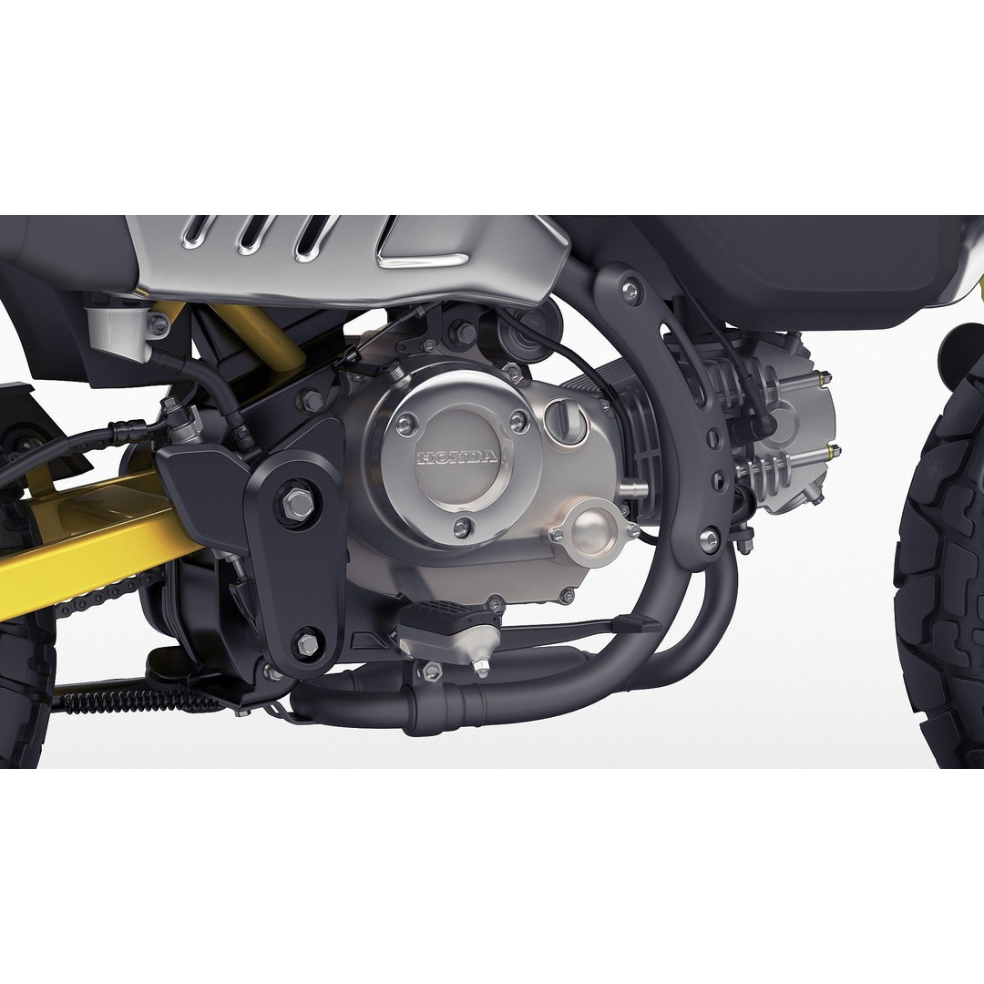 Honda Monkey 125 3D Model – Vintage Motorcycle Asset, FBX, OBJ, Blender - View 22