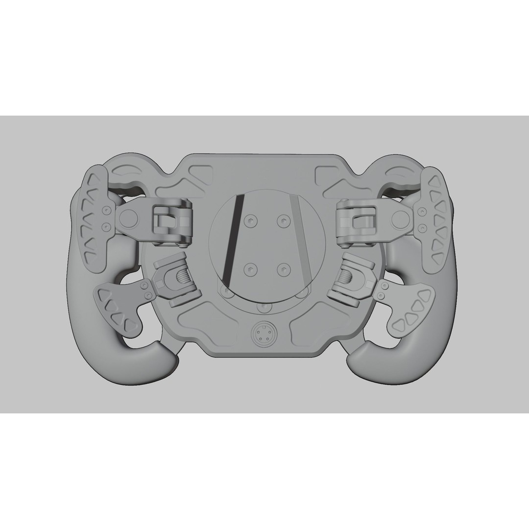 GSI x SIMUCUBE Formula Pro Elite 3D Model – High Poly Racing Wheel, FBX, OBJ - View 12