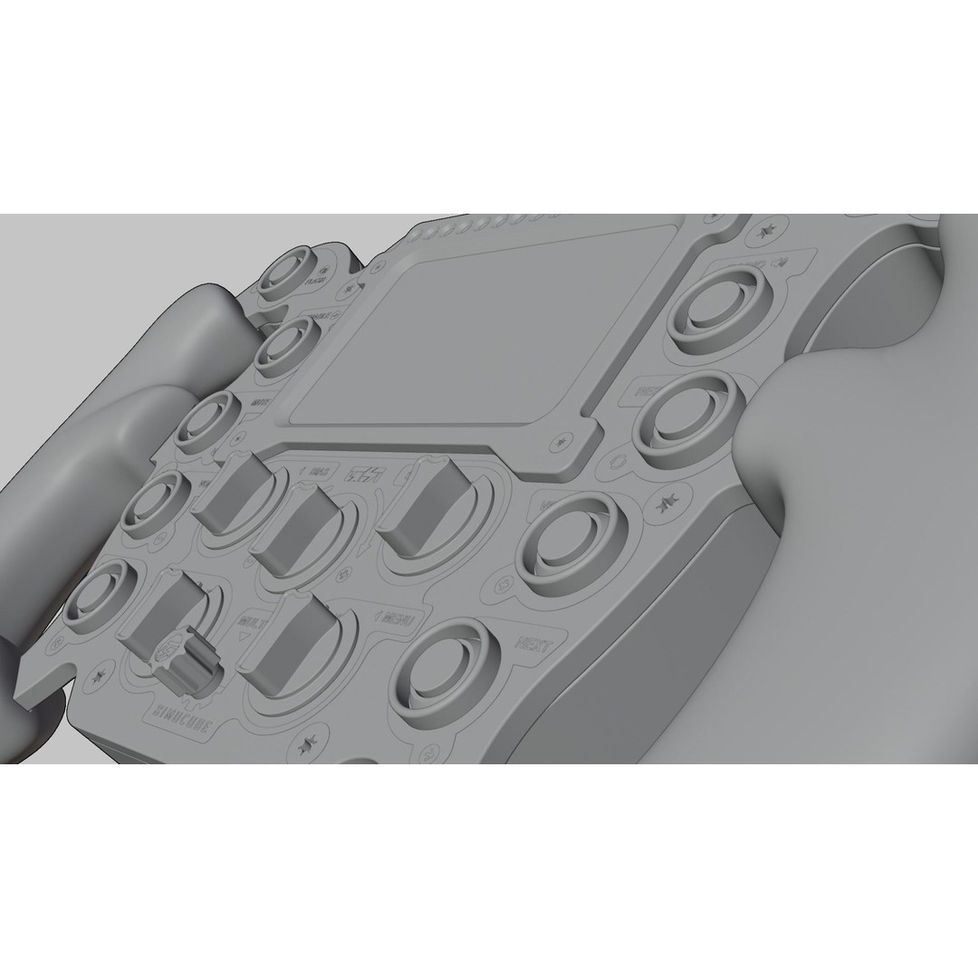 GSI x SIMUCUBE Formula Pro Elite 3D Model – High Poly Racing Wheel, FBX, OBJ - View 13