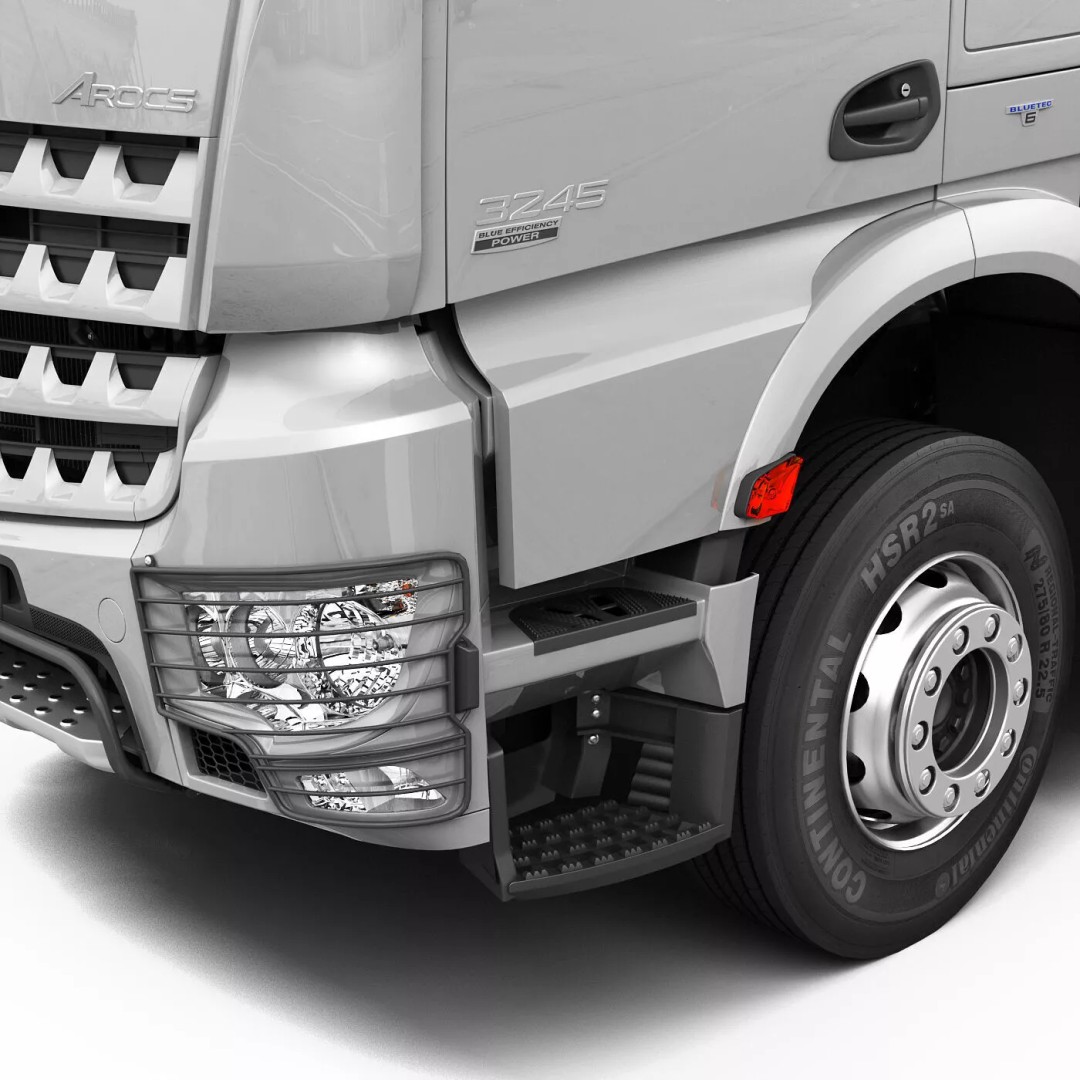 Mercedes-Benz Arocs Mixer 3D Model – High Poly Vehicle Asset, FBX, OBJ - View 10