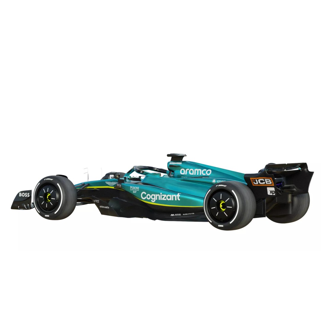 Aston Martin AMR23 3D Model – High Poly Racing Car, FBX, PBR Textures - View 10