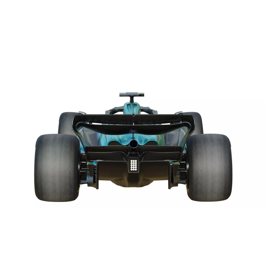 Aston Martin AMR23 3D Model – High Poly Racing Car, FBX, PBR Textures - View 11