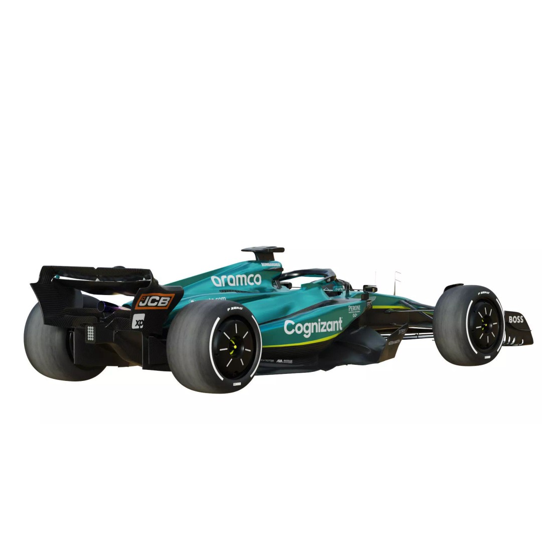 Aston Martin AMR23 3D Model – High Poly Racing Car, FBX, PBR Textures - View 14