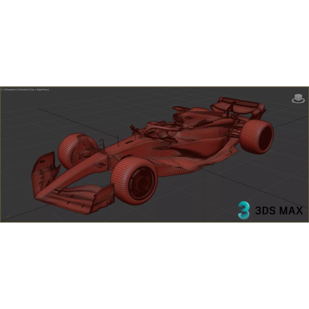 Aston Martin AMR23 3D Model – High Poly Racing Car, FBX, PBR Textures - View 22