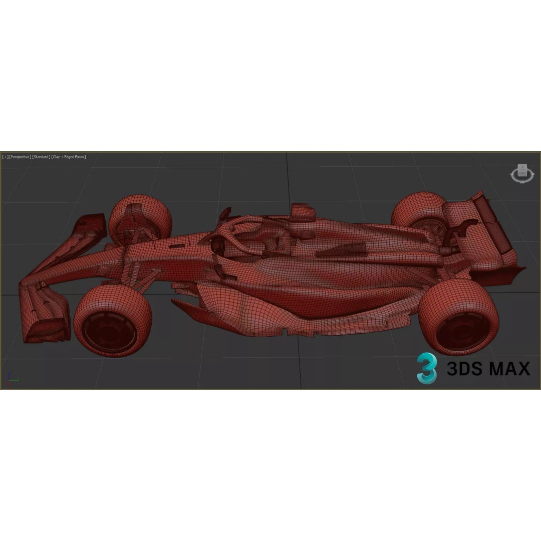 Aston Martin AMR23 3D Model – High Poly Racing Car, FBX, PBR Textures - View 23
