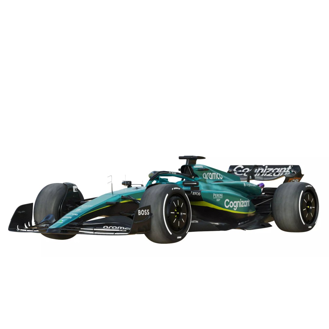 Aston Martin AMR23 3D Model – High Poly Racing Car, FBX, PBR Textures - View 3