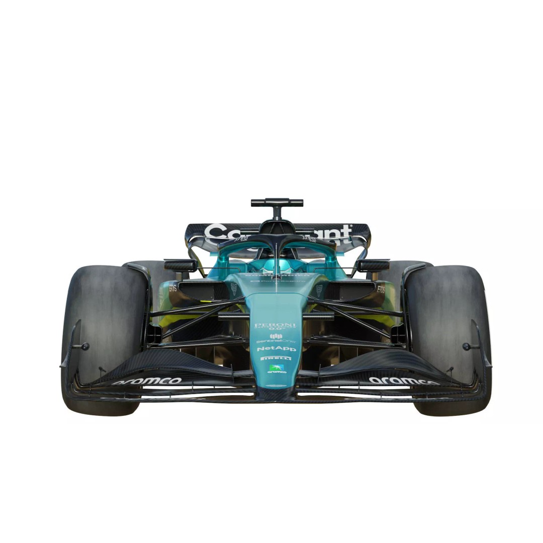 Aston Martin AMR23 3D Model – High Poly Racing Car, FBX, PBR Textures - View 4