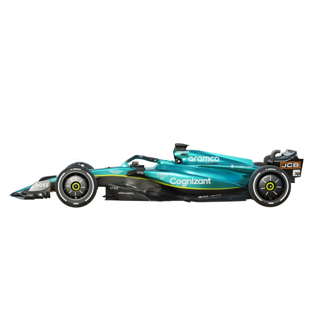 Aston Martin AMR23 3D Model – High Poly Racing Car, FBX, PBR Textures - View 7