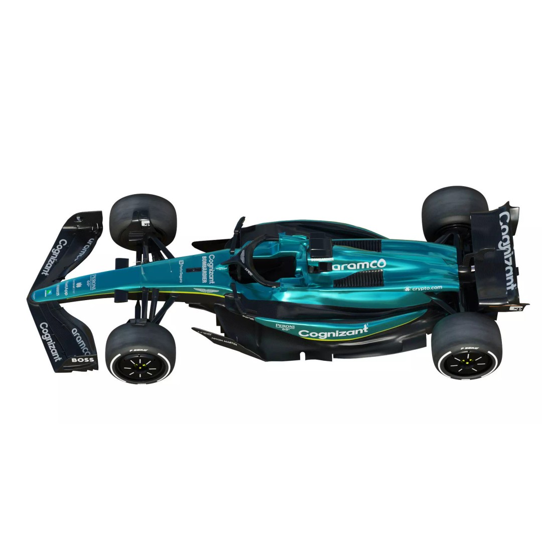 Aston Martin AMR23 3D Model – High Poly Racing Car, FBX, PBR Textures - View 8