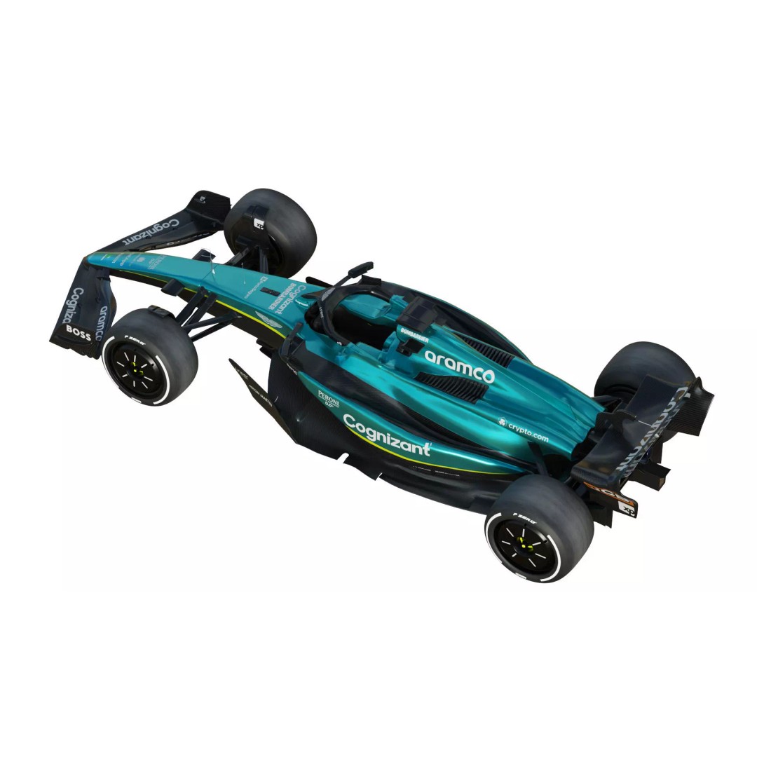 Aston Martin AMR23 3D Model – High Poly Racing Car, FBX, PBR Textures - View 9