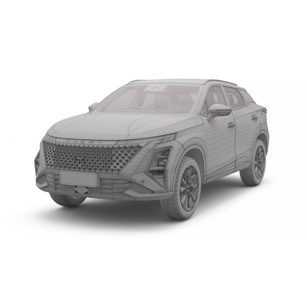 2026 Chery Omoda 5 SHS-H 3D Model – Right Hand Drive with Interior, FBX - View 20