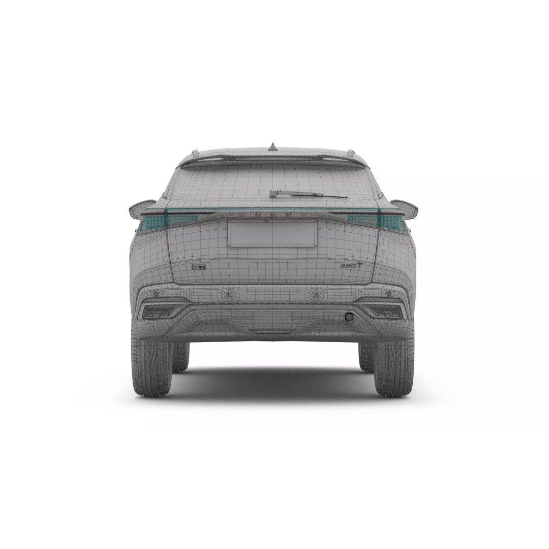 2026 Chery Omoda 5 SHS-H 3D Model – Right Hand Drive with Interior, FBX - View 24