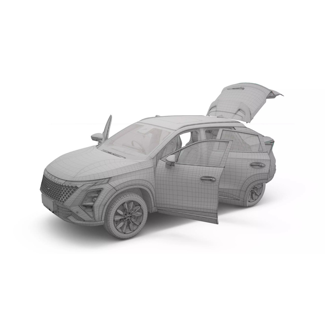 2026 Chery Omoda 5 SHS-H 3D Model – Right Hand Drive with Interior, FBX - View 25