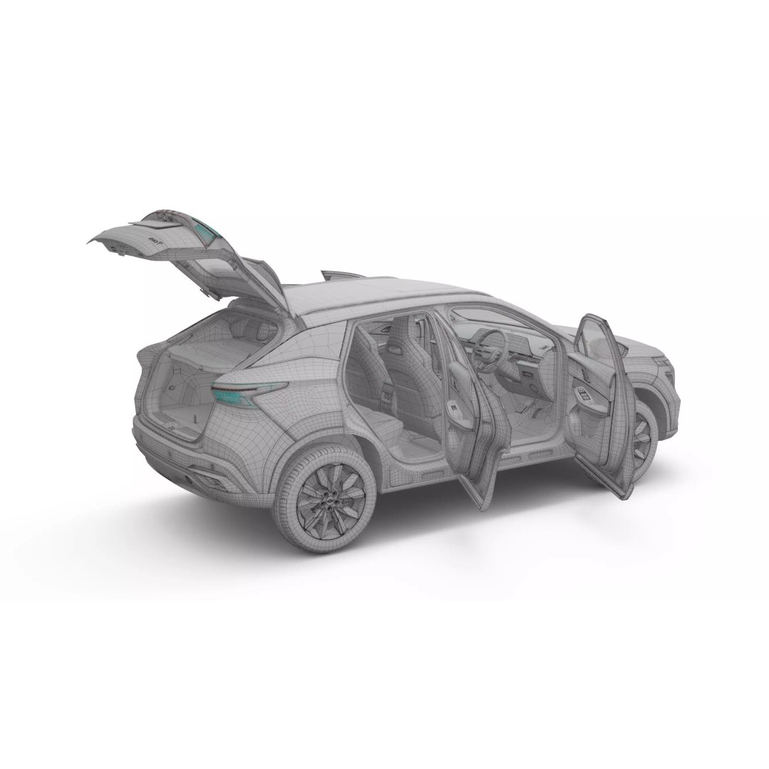 2026 Chery Omoda 5 SHS-H 3D Model – Right Hand Drive with Interior, FBX - View 26