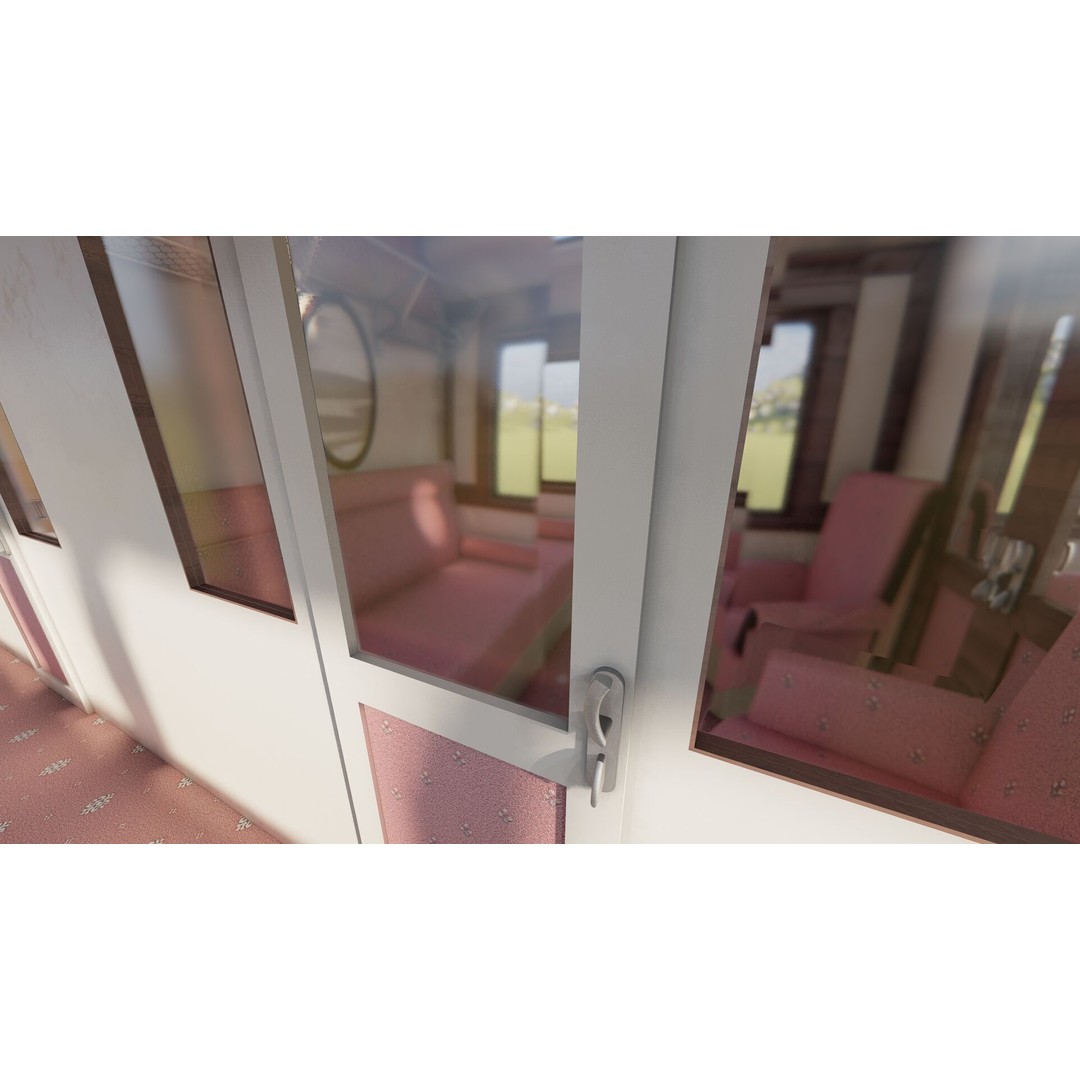 Vintage Steam Train 3D Model – Detailed Retro Rail Asset, FBX & OBJ - View 20