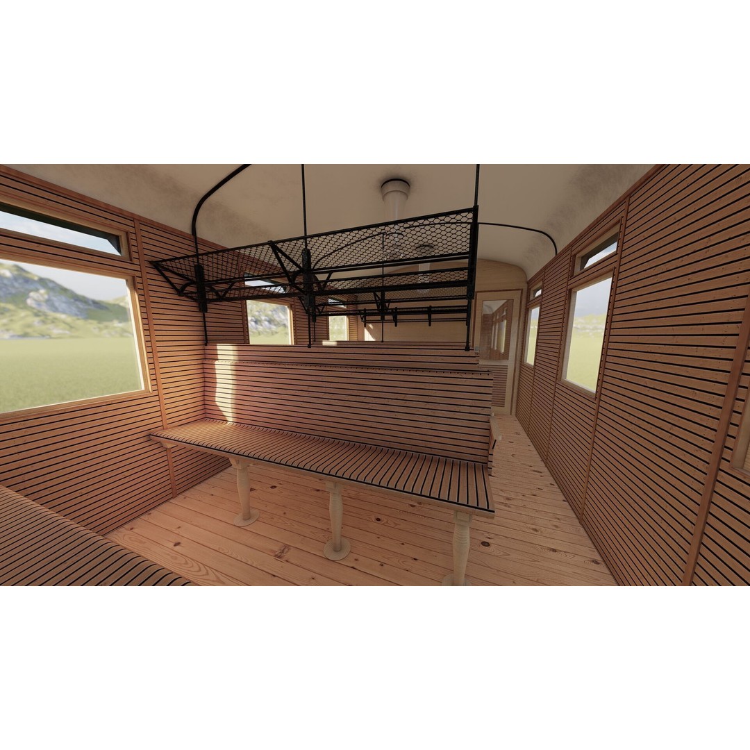 Vintage Steam Train 3D Model – Detailed Retro Rail Asset, FBX & OBJ - View 22