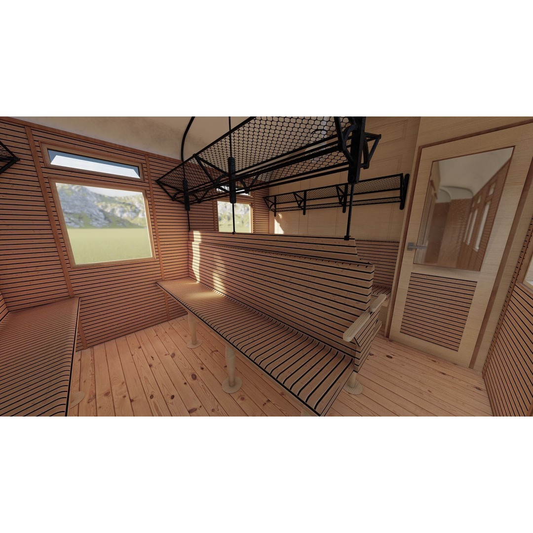 Vintage Steam Train 3D Model – Detailed Retro Rail Asset, FBX & OBJ - View 23
