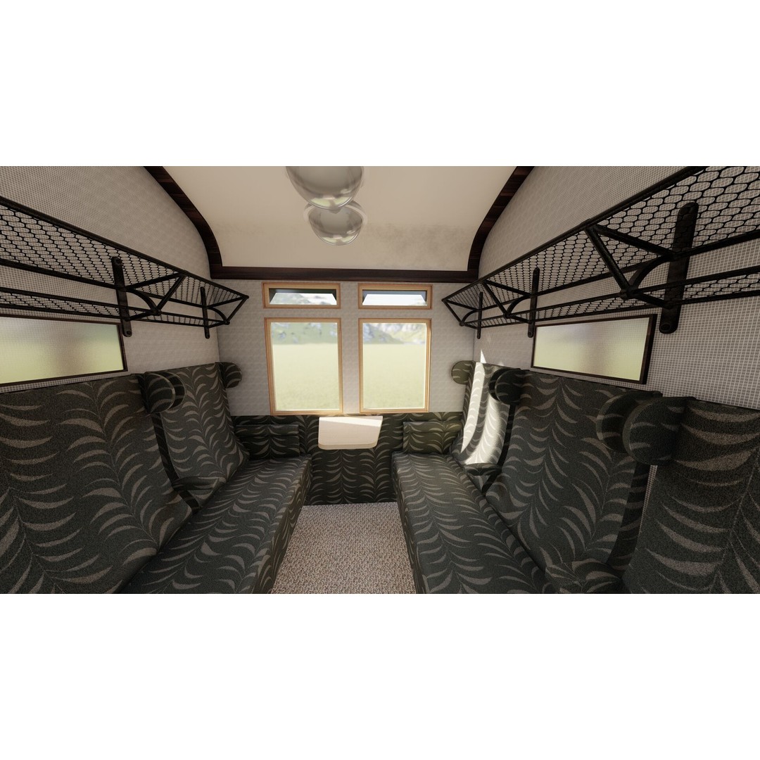 Vintage Steam Train 3D Model – Detailed Retro Rail Asset, FBX & OBJ - View 27