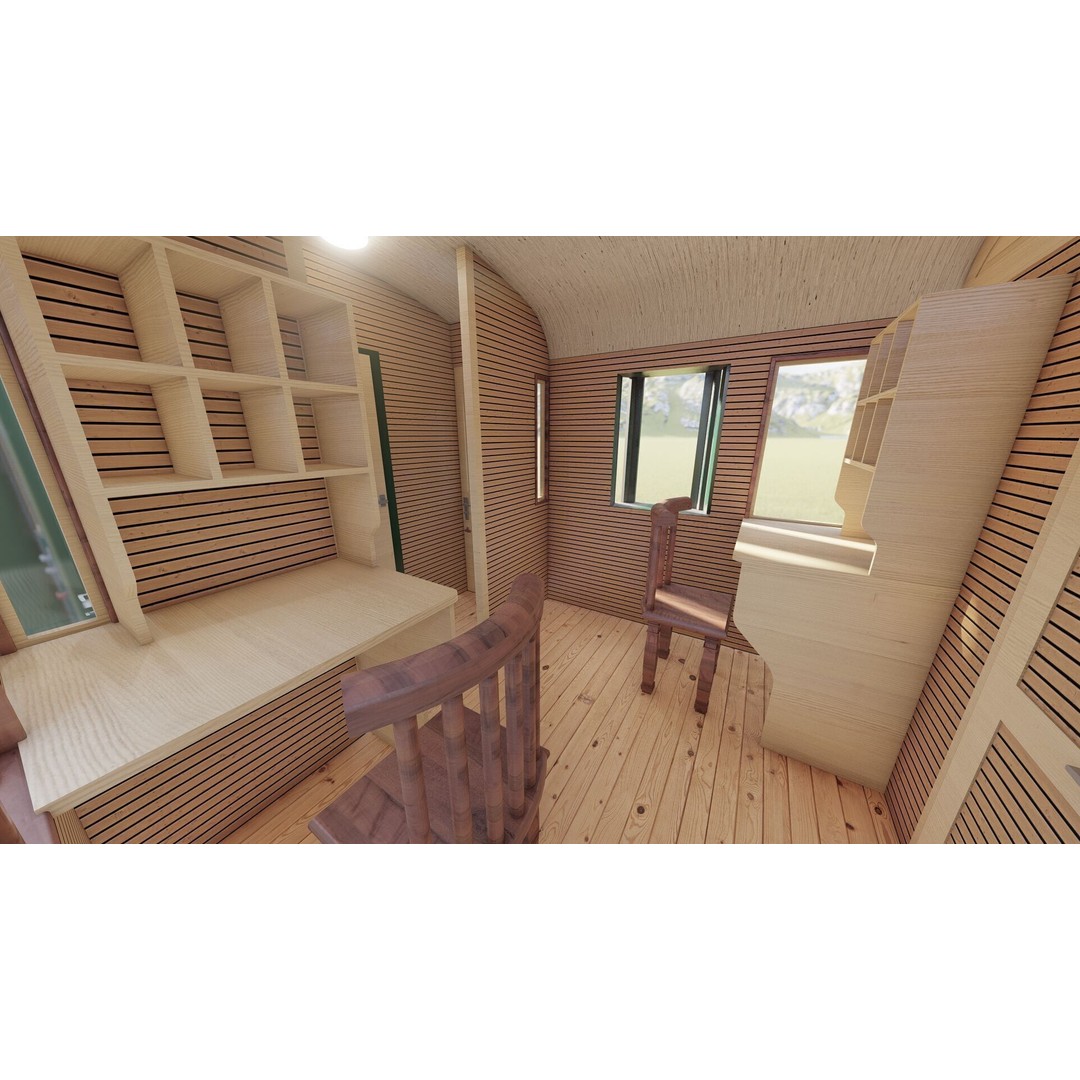 Vintage Steam Train 3D Model – Detailed Retro Rail Asset, FBX & OBJ - View 30