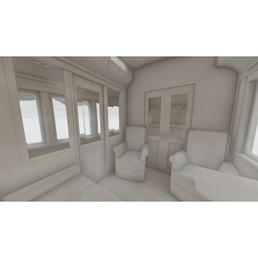 Vintage Steam Train 3D Model – Detailed Retro Rail Asset, FBX & OBJ - View 36
