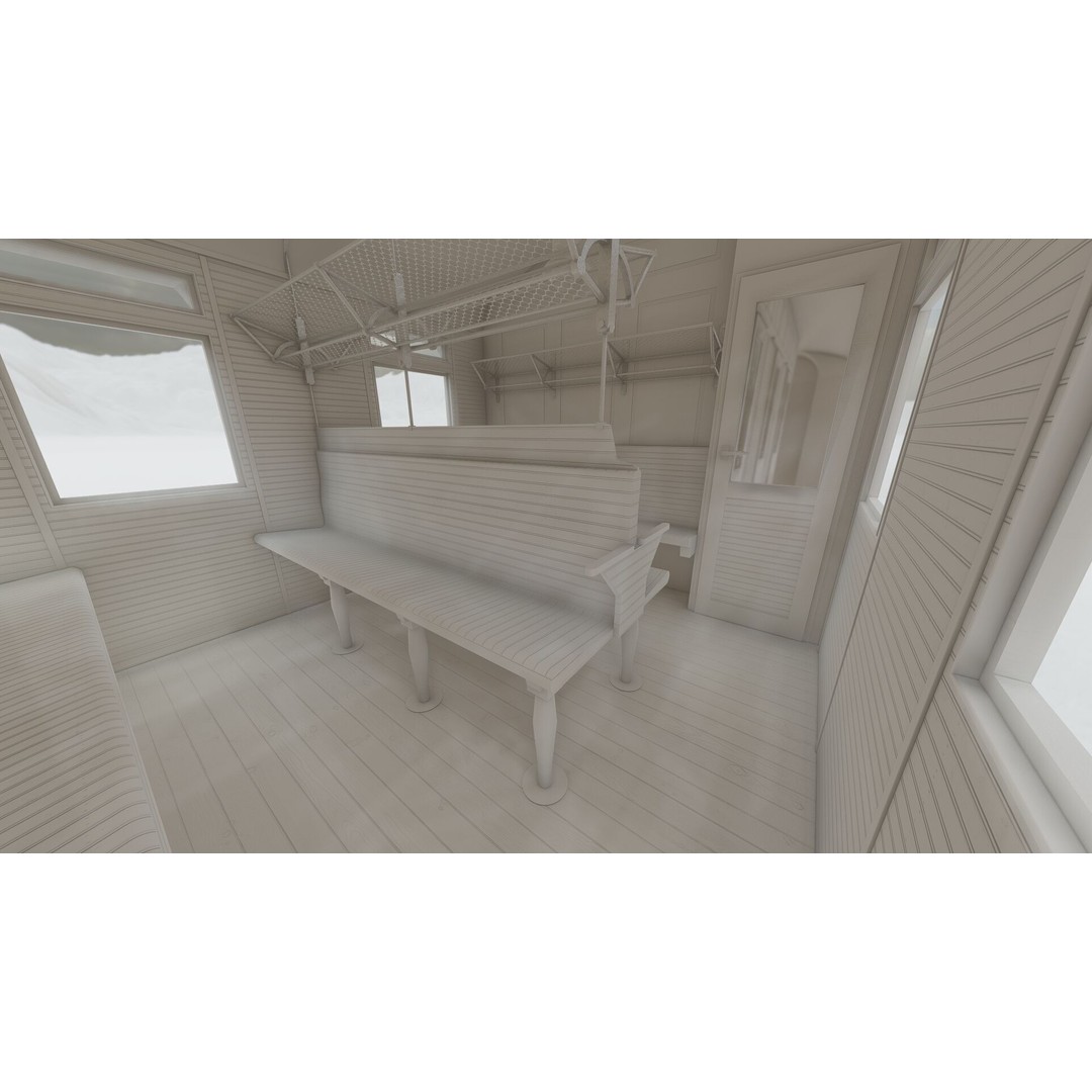 Vintage Steam Train 3D Model – Detailed Retro Rail Asset, FBX & OBJ - View 38