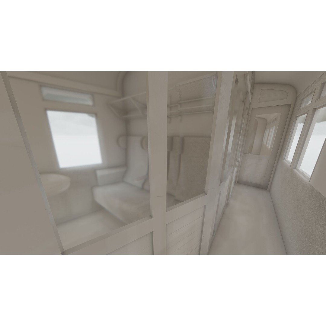 Vintage Steam Train 3D Model – Detailed Retro Rail Asset, FBX & OBJ - View 40