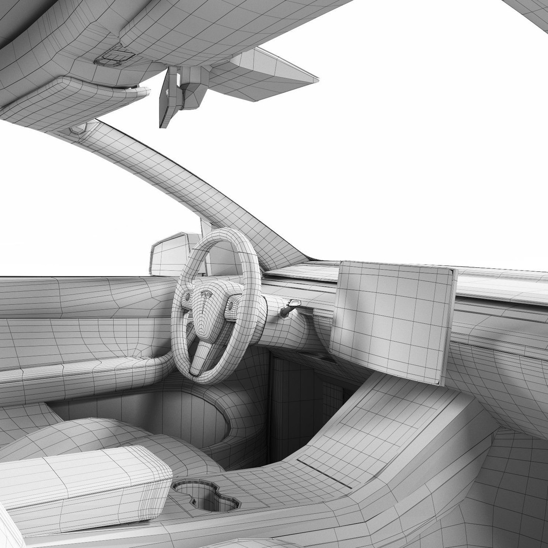 Tesla Model Y 3D Model – High Poly SUV with PBR Textures, FBX - View 20
