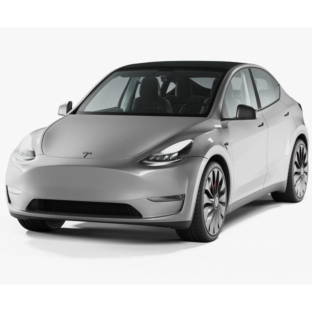 Tesla Model Y 3D Model – High Poly SUV with PBR Textures, FBX - View 5