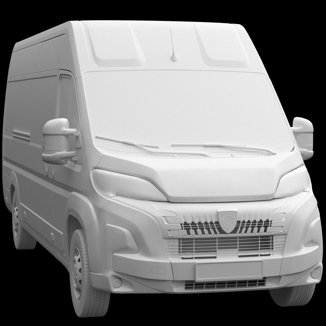 2024 Peugeot BOXER L4H2 3D Model – Detailed Interior, Game-Ready, FBX - View 14