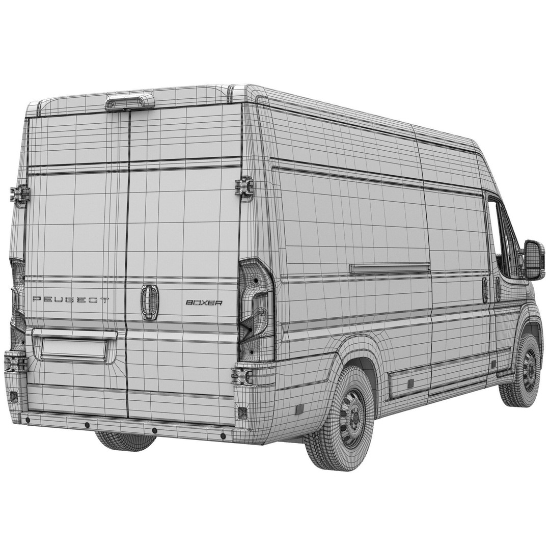 2024 Peugeot BOXER L4H2 3D Model – Detailed Interior, Game-Ready, FBX - View 16