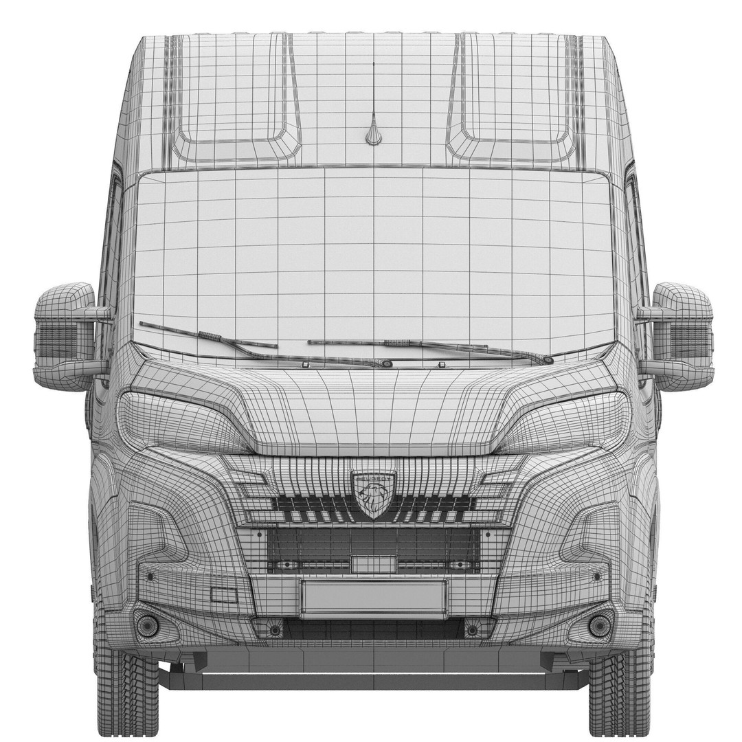 2024 Peugeot BOXER L4H2 3D Model – Detailed Interior, Game-Ready, FBX - View 18