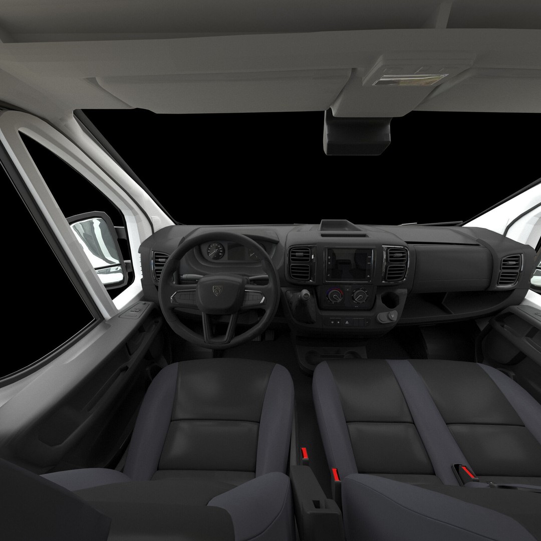 2024 Peugeot BOXER L4H2 3D Model – Detailed Interior, Game-Ready, FBX - View 26
