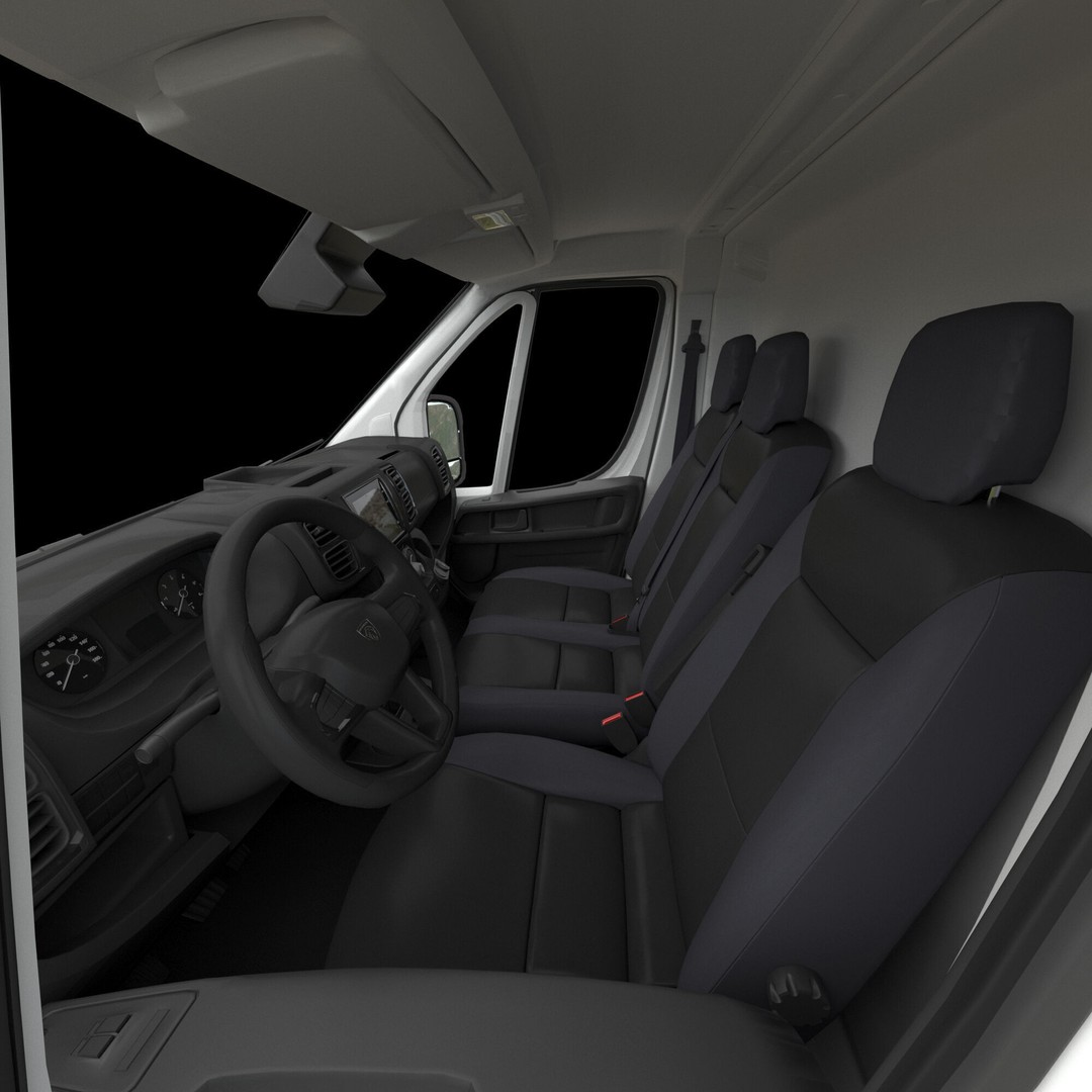 2024 Peugeot BOXER L4H2 3D Model – Detailed Interior, Game-Ready, FBX - View 27