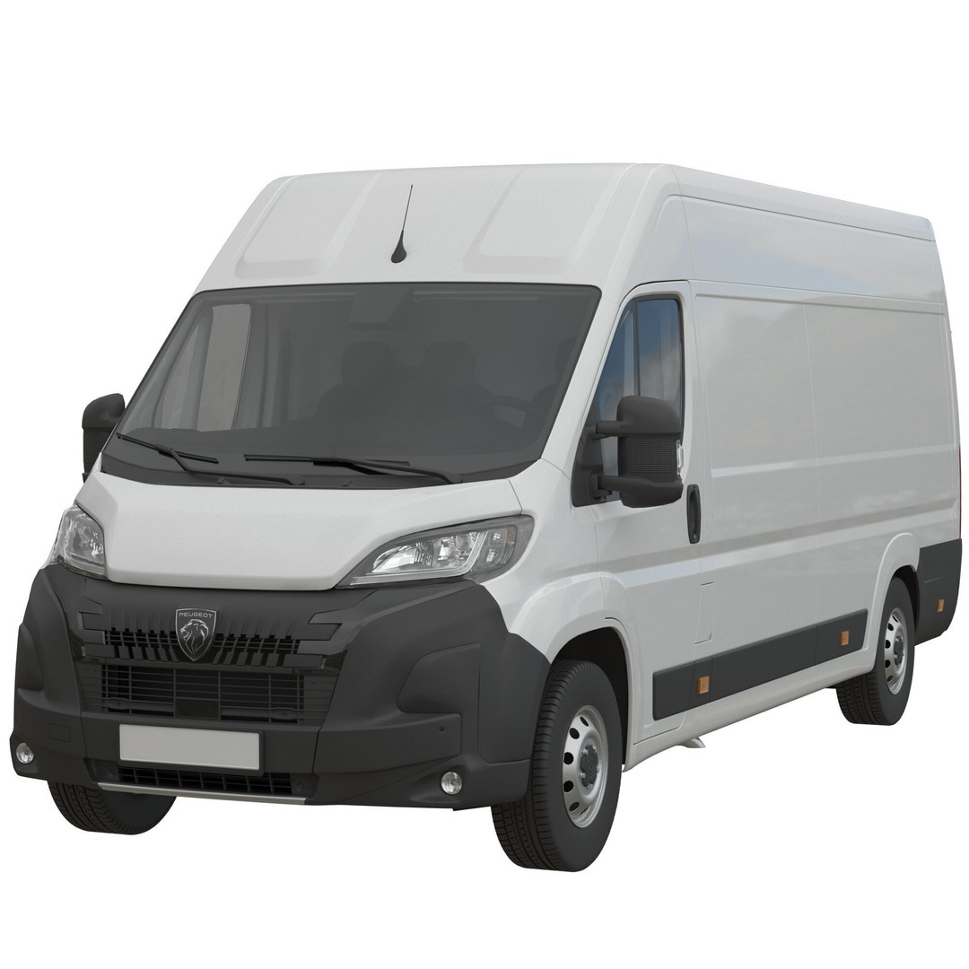 2024 Peugeot BOXER L4H2 3D Model – Detailed Interior, Game-Ready, FBX - View 3
