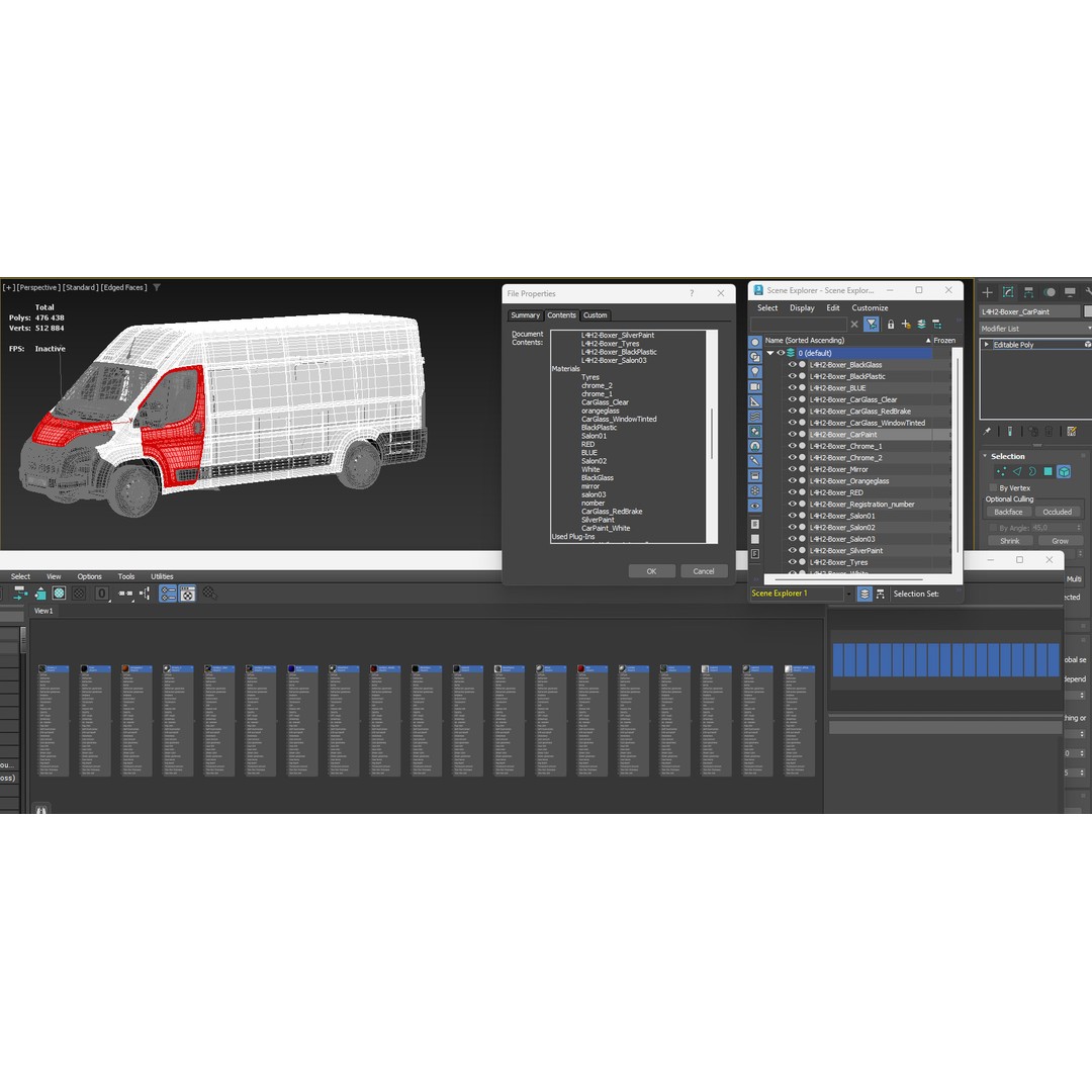 2024 Peugeot BOXER L4H2 3D Model – Detailed Interior, Game-Ready, FBX - View 30