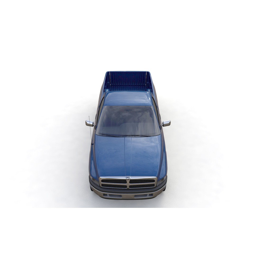 Dodge RAM 1500 V8 Single Cab 3D Model – High Poly Truck Asset, FBX - View 15