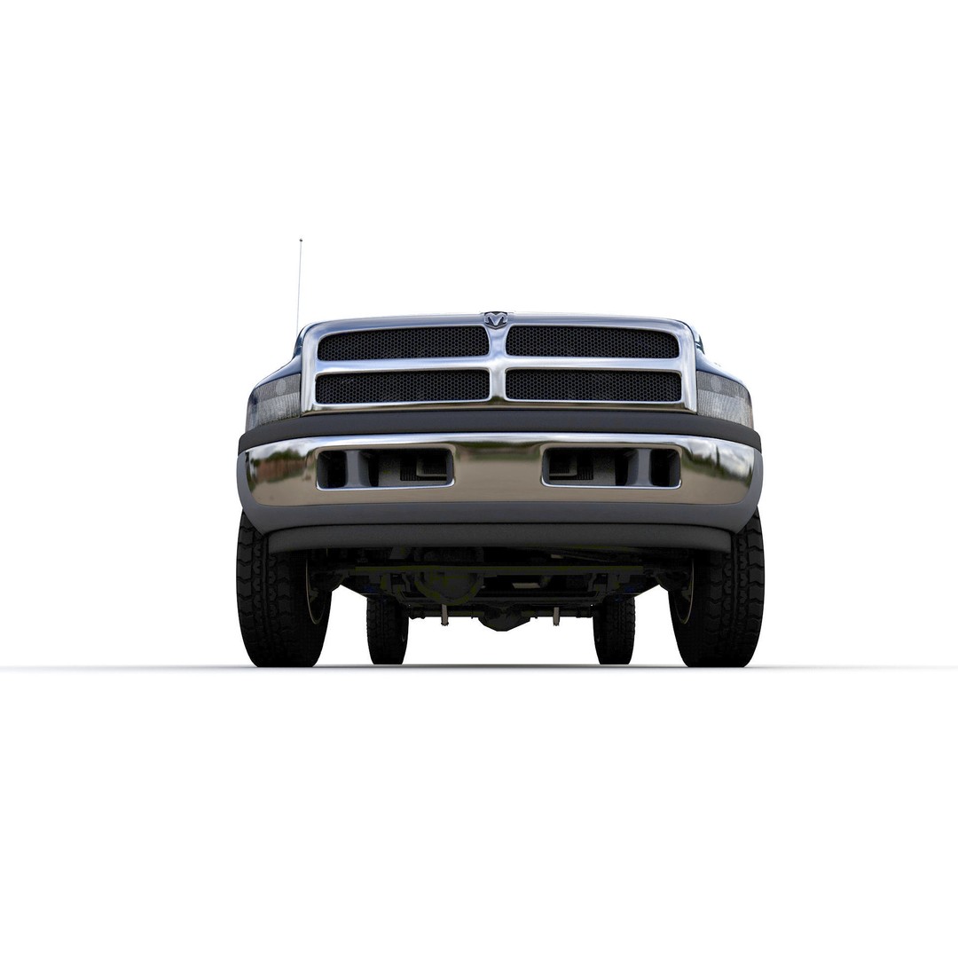 Dodge RAM 1500 V8 Single Cab 3D Model – High Poly Truck Asset, FBX - View 17