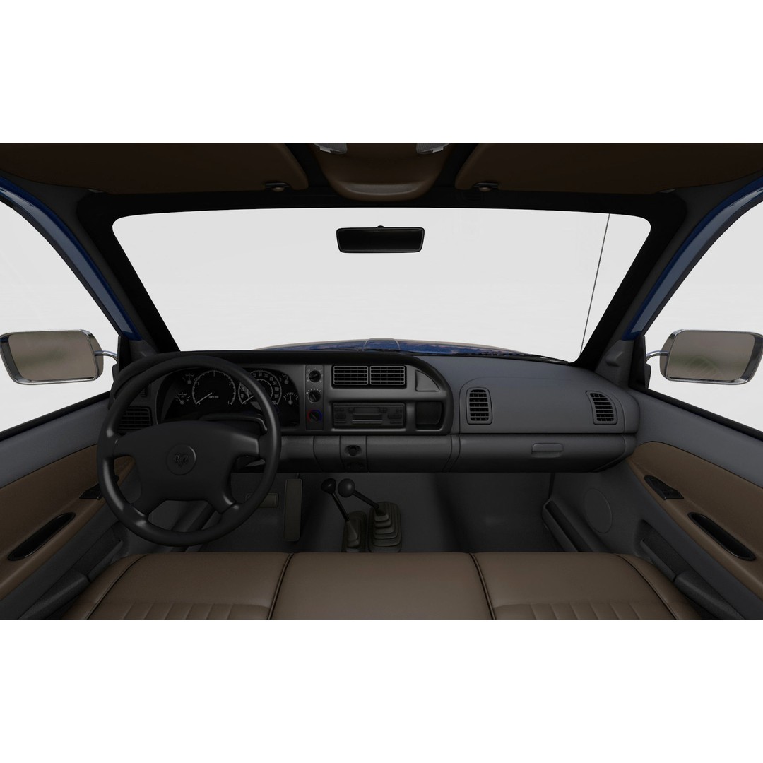 Dodge RAM 1500 V8 Single Cab 3D Model – High Poly Truck Asset, FBX - View 20